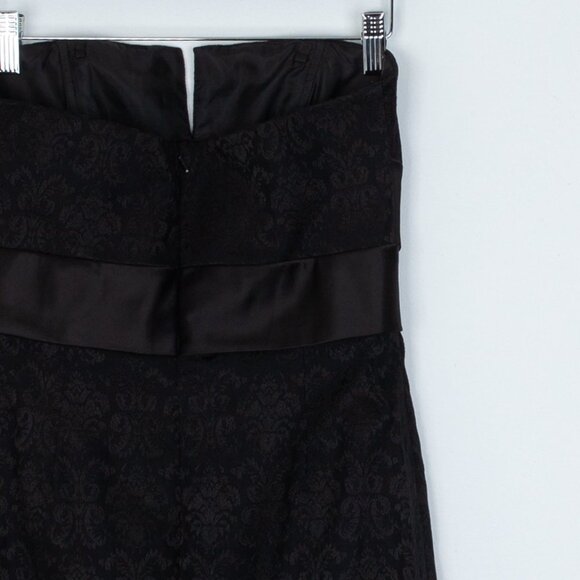 White House Black Market Floral Strapless Sheath Dress Size 4 - Picture 6 of 8